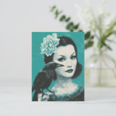 Frauen und Vögel Postkarte (Stehend Vorderseite)
