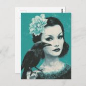 Frauen und Vögel Postkarte (Vorne/Hinten)