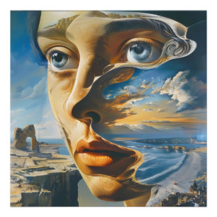 Frauen und Weltsurrealismus Fotodruck