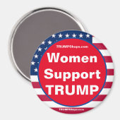 Frauen unterstützen den Patriotischen TRUMP-Magnet Magnet (Vorderseite/Rückseite)