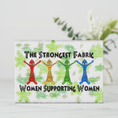 Frauen unterstützen Frauen Einladung (Stehend Vorderseite)