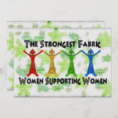 Frauen unterstützen Frauen Einladung (Vorne/Hinten)