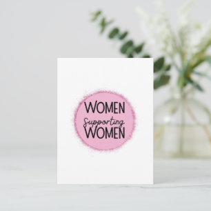Frauen unterstützen Frauen Feiertagspostkarte