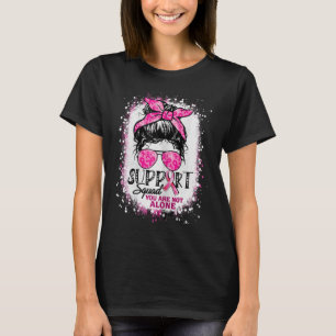Frauen unterstützen Squad Messy Bun Pink Krieger B T-Shirt