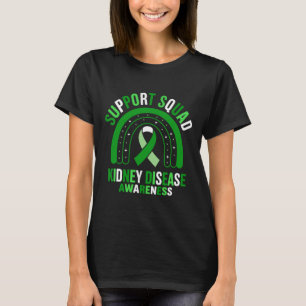 Frauen Unterstützerteam Grüne Schleife Nierenerkra T-Shirt