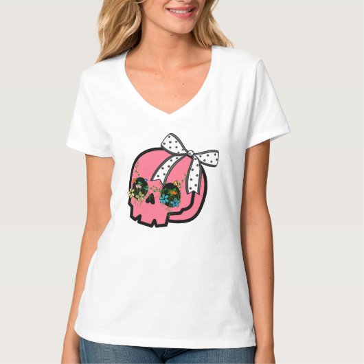 Frauen V-Ausschnitt T-Shirt (Vorderseite)