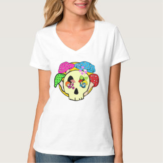 Frauen V-Ausschnitt T-Shirt
