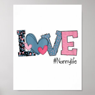 Frauen Valentinstag Liebe Nannylife  Poster