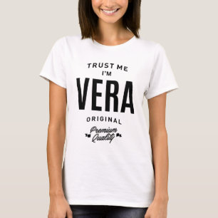 Frauen Vera Personalisiert Name Geburtstagsgeschen T-Shirt