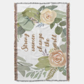 Frauen verändern die Welt im achten März Decke (Vorderseite Vertikal)