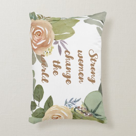 Frauen verändern die Welt im achten März Dekokissen (Vorderseite(Vertikal))