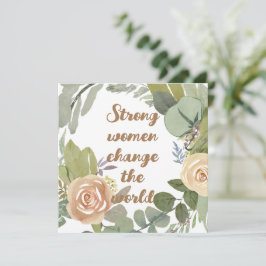 Frauen verändern die Welt im achten März Einladung