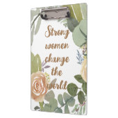 Frauen verändern die Welt im achten März Klemmbrett (Links)