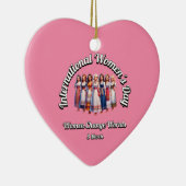 Frauen verändern Welten. Internationaler Frauentag Keramik Ornament (Rechts)