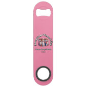 Frauen verändern Welten. Internationaler Frauentag Speed Flaschenöffner (Rückseite)