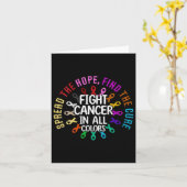 Frauen verbreiten die Hoffnung, die Heilung des Kr Karte (Gelbe Blume)