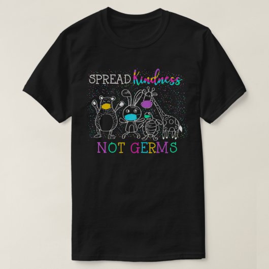 Frauen verbreiten Kindness nicht Germs Niedliche T T-Shirt (Design vorne)