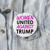 Frauen vereinigt gegen Trumpf Button (Beispiel)
