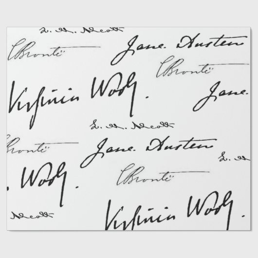 Frauen-Verfasser Geschenkpapier (Flach)