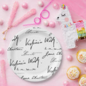 Frauen-Verfasser Pappteller (Party)