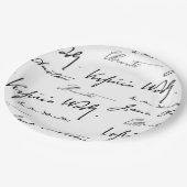 Frauen-Verfasser Pappteller (Schrägansicht)