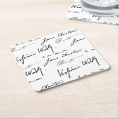 Frauen-Verfasser Rechteckiger Pappuntersetzer (angewinkelt)