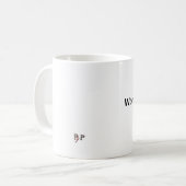 Frauen-Verfasser verbessert es Kaffeetasse (Vorderseite Links)