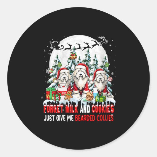 Frauen vergessen Milch und Kekse, geben mir einfac Runder Aufkleber (Vorderseite)