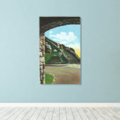 Frauen verlassen Treppe vom Gipfel Leinwanddruck (Insitu (Holzboden))