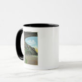 Frauen verlassen Treppe vom Gipfel Tasse (Vorderseite Links)