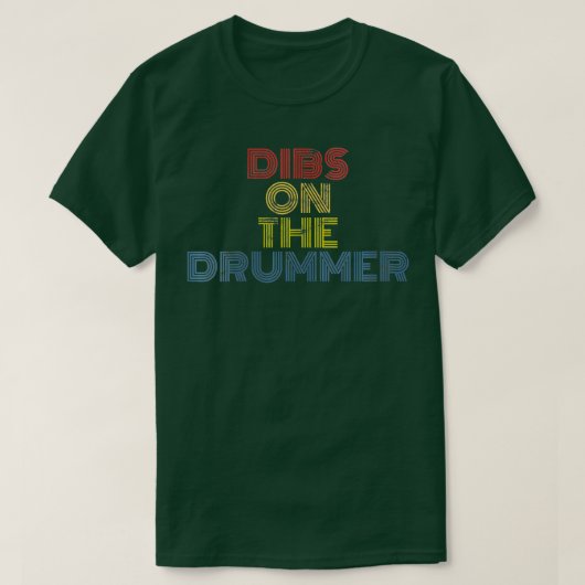 Frauen verlieren den Drummerrock und rollen Retro  T-Shirt (Design vorne)