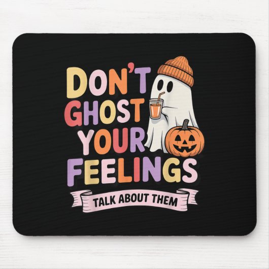 Frauen verschenken Ihren Gefühlen Halloween School Mousepad (Vorne)