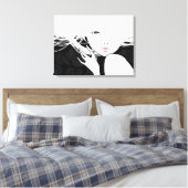 Frauen verschollen Canvas Leinwanddruck (Insitu (Schlafzimmer))