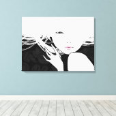 Frauen verschollen Canvas Leinwanddruck (Insitu (Holzboden))