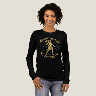 Frauen verteidigen. Seid der Sturm. Tri-Blend Shirt