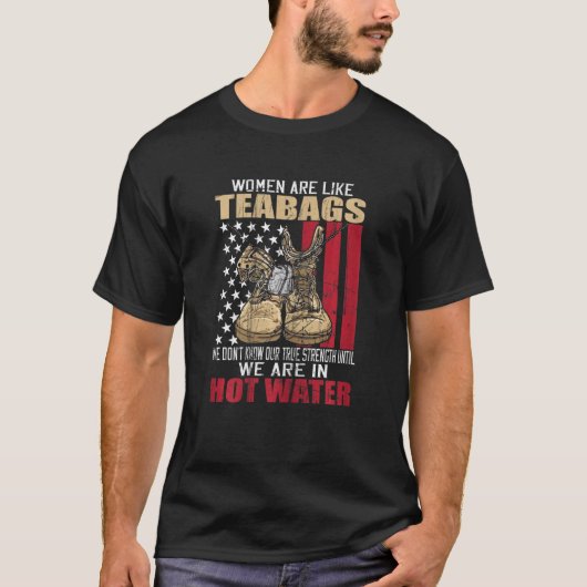Frauen Veteran wie Teabags Veteran Day Grab T-Shirt (Vorderseite)