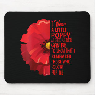 Frauen Veteranen Tag, damit wir den roten Mohnblum Mousepad