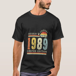 Frauen Vintag 1989 Rockin Seit 1989 33. Birthda T-Shirt