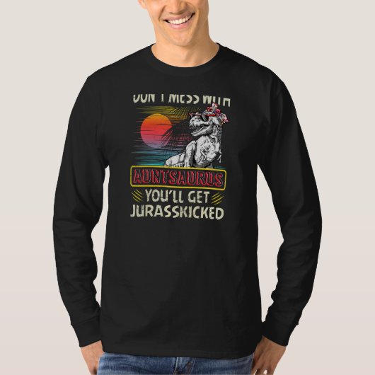 Frauen Vintag Auntsaurus Retro Dinosaurier Mutter' T-Shirt (Vorderseite)
