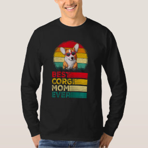 Frauen Vintag bester Corgi-Vater je Vatertag T-Shirt