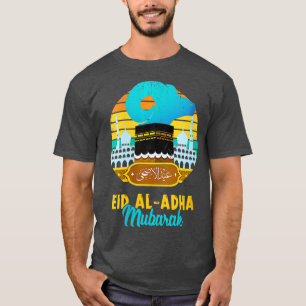Frauen Vintag Eid Al Adha Mubarak Kareem Funny Ha T-Shirt