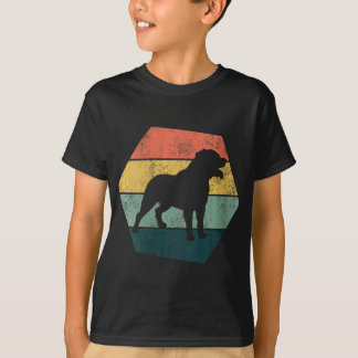 Frauen Vintag Hexagon Rottweiler Geschenk Rottweil T-Shirt