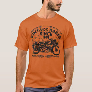 Frauen Vintag Racer Seit 1961 Retro Motorrad T-Shirt