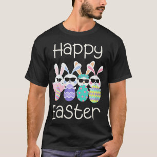 Frauen Vintag Retro Happy Oaster Hoppy Osterfeier T-Shirt