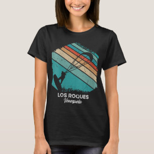 Frauen Vintag Retro Kitesurf Los Roques Kitesurf T-Shirt