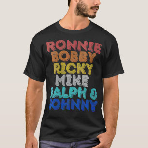 Frauen Vintag Retro Ronnie Bobby Ricky Mike Ralph T-Shirt