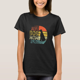 Frauen Vintag Rottweiler Mama Bester Hund je Mutte T-Shirt