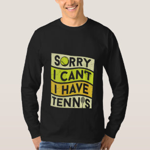 Frauen Vintag Sorry, dass ich keinen Tennisspieler T-Shirt