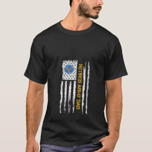 Frauen Vintag US-amerikanische Flagge Proud Remüde T-Shirt
