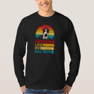 Frauen Vintage Awesome wie meine Pitbull-Mutter Mü T-Shirt